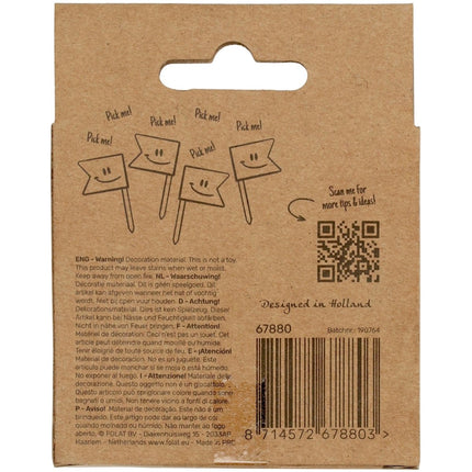 Prikkers 80 Jaar Rose Goud 6,5cm 36st van Folat koop je bij Partywinkel