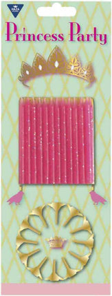 Prinsessen Kaarsjes Party 12st van Haza Witbaard koop je bij Partywinkel