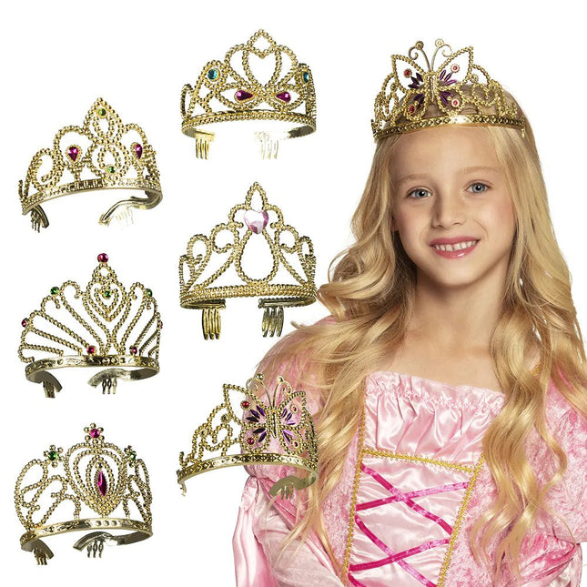 Prinsessen Kroon Meisje Willekeurig van Boland koop je bij Partywinkel