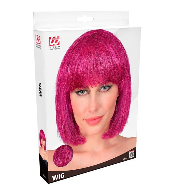 Pruik Blits Roze van Widmann koop je bij Partywinkel