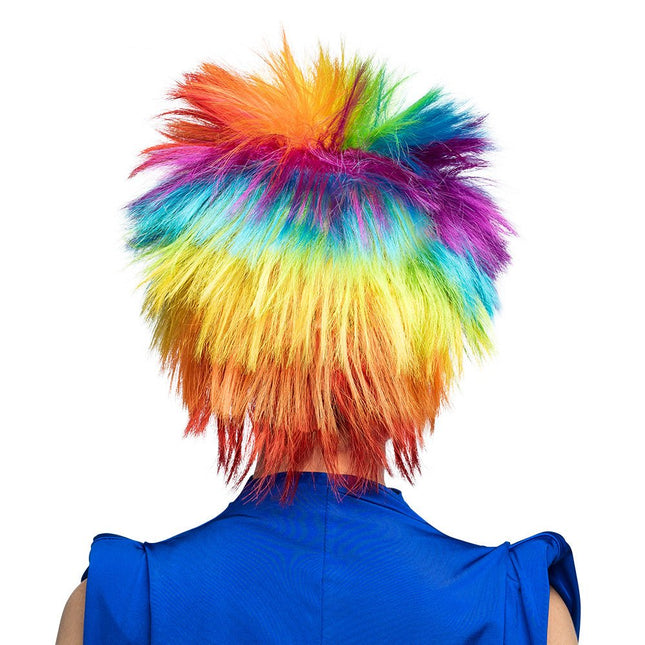 Pruik Punky rainbow van Boland koop je bij Partywinkel
