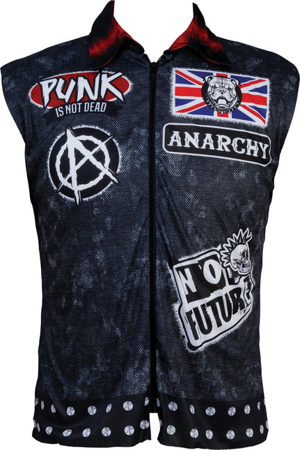 Punk Vest Zwart van Fiestas Guirca koop je bij Partywinkel