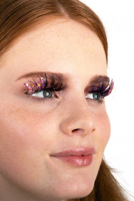 PXP Nep Wimpers Glitter UV Softpink Barranquilla van PXP Professional Colours koop je bij Partywinkel