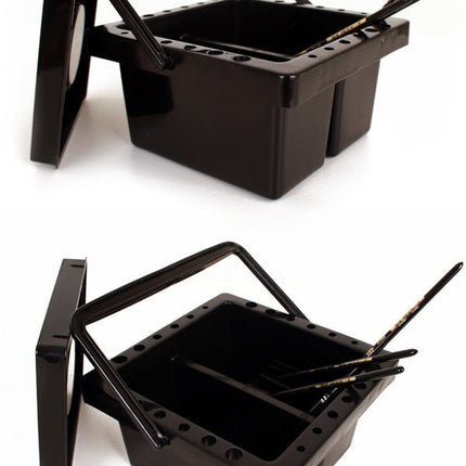 PXP Penselen Reinigingsbakje Zwart van PXP Professional Colours koop je bij Partywinkel