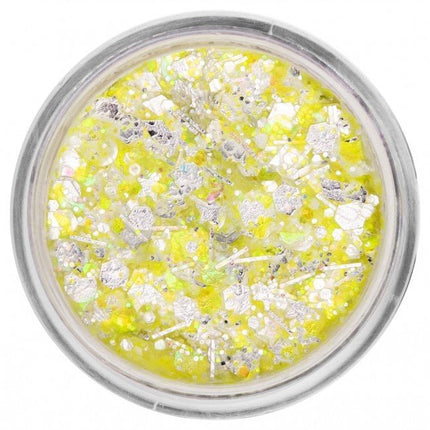 PXP Pressed Chunky Glitter Creme Neon Yellow Candy 10ml van PXP Professional Colours koop je bij Partywinkel