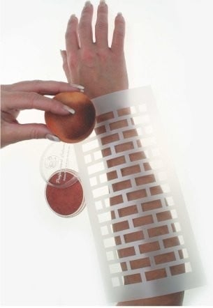 PXP Schmink Sjabloon Bakstenen van PXP Professional Colours koop je bij Partywinkel