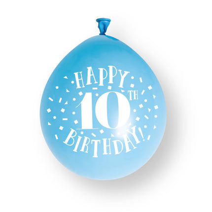 10kpl Hyvää 10-vuotissyntymäpäivää 23cm lateksi ilmapallot