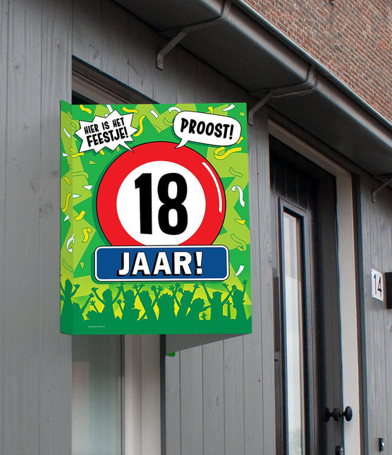 Raambord 18 jaar 60cm van Paper Dreams koop je bij Partywinkel