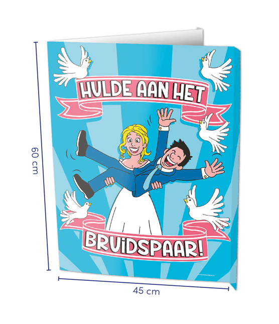 Raambord Bruidspaar 60cm van Paper Dreams koop je bij Partywinkel