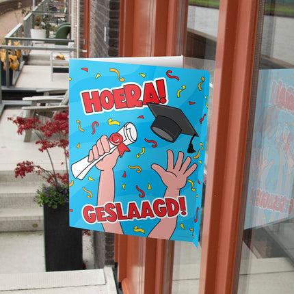 Raambord Geslaagd school 60cm van Paper Dreams koop je bij Partywinkel