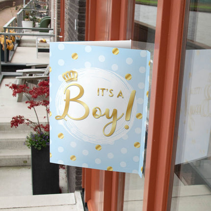 Raambord It's a boy! 60cm van Paper Dreams koop je bij Partywinkel