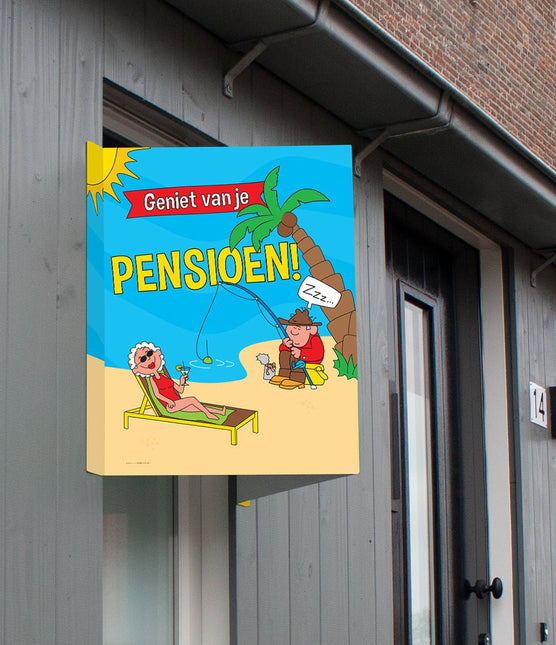 Raambord Pensioen 60cm van Paper Dreams koop je bij Partywinkel