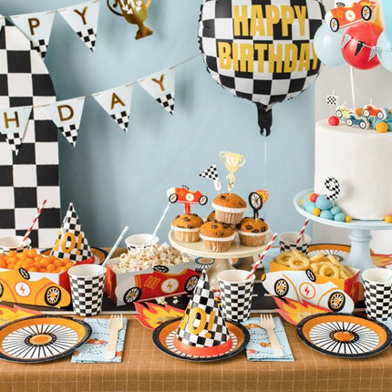Race Borden 26,5cm 6st van Partydeco koop je bij Partywinkel