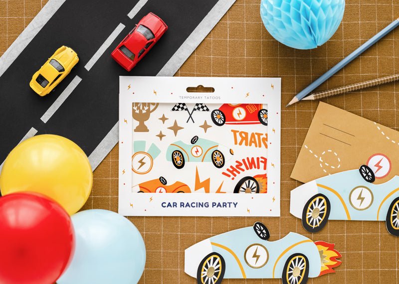 Race Uitnodigingen 6st van Partydeco koop je bij Partywinkel