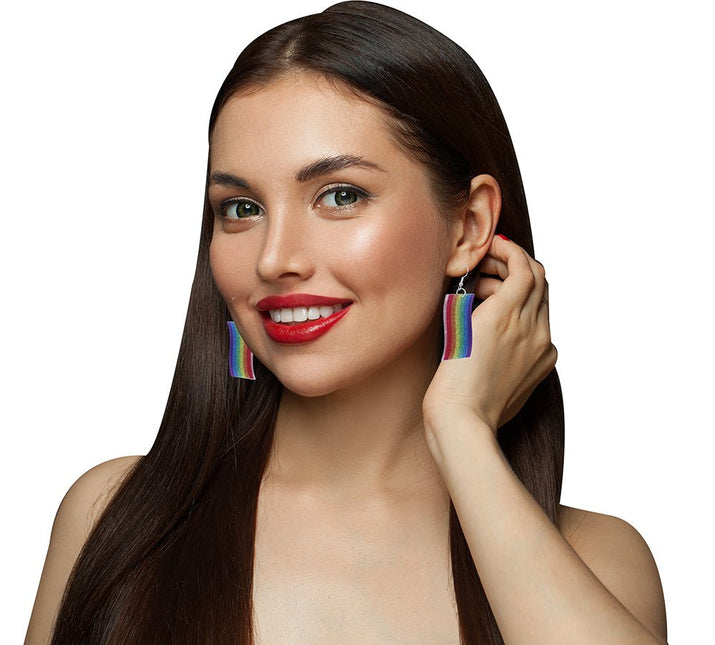 Rainbow earrings van Fiestas Guirca koop je bij Partywinkel