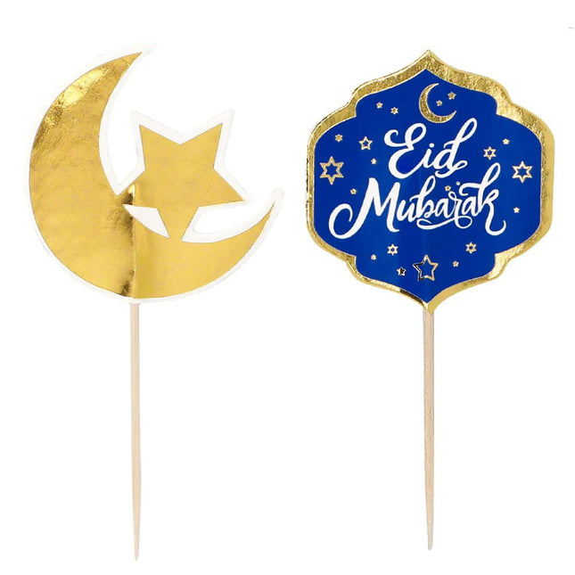 Ramadan Cocktailprikkers Eid Mubarak 40 delig van Boland koop je bij Partywinkel