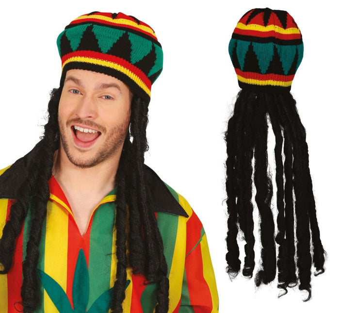Rasta Muts Met Haar van Fiestas Guirca koop je bij Partywinkel