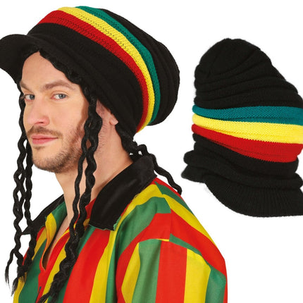 Rasta Muts Met Vizier van Fiestas Guirca koop je bij Partywinkel