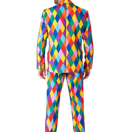 Regenboog Clown Pak Heren Suitmeister van Suitmeister koop je bij Partywinkel