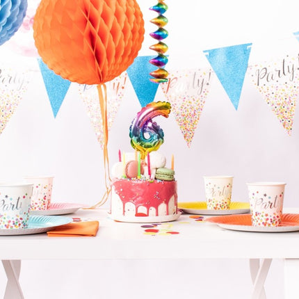 Regenboog Hangdecoratie 4st van Folat koop je bij Partywinkel