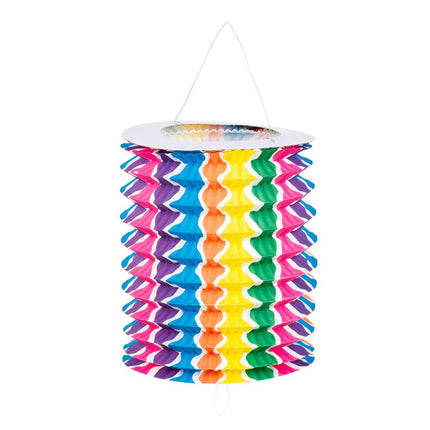 Regenboog Lampionnen 13cm 12st van Boland koop je bij Partywinkel