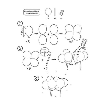 Regenboog Taarttopper Ballonnen 29cm van Partydeco koop je bij Partywinkel