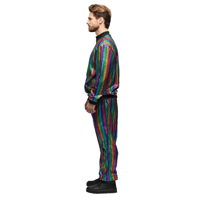 Regenboog Trainingspak Fout Heren van Boland koop je bij Partywinkel