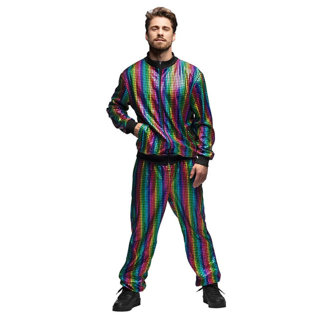 Regenboog Trainingspak Fout Heren van Boland koop je bij Partywinkel