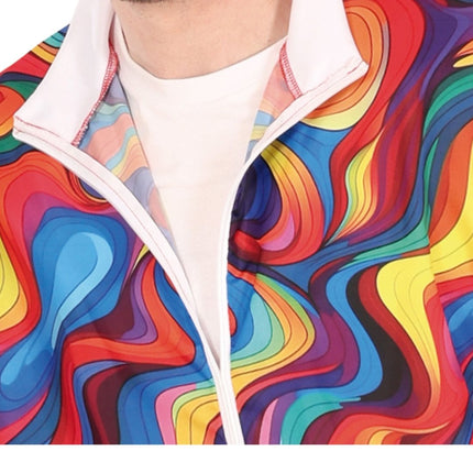 Regenboog Trainingspak Fout Heren van Fiestas Guirca koop je bij Partywinkel