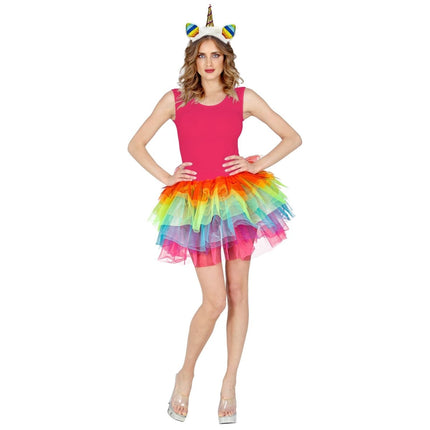 Regenboog Tutu Dames 45cm van Widmann koop je bij Partywinkel