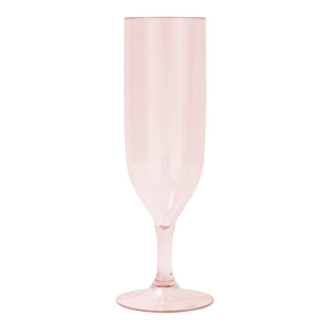 Reusable Semi Tranparent Glasses Reusable Semi Tranparent Champagne Glasses In Rose Gold Color 2St van Procos koop je bij Partywinkel