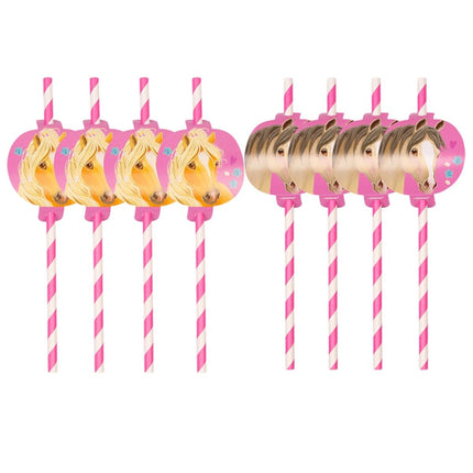 Rietjes Paarden 19,5cm 8st van Riethmueller koop je bij Partywinkel