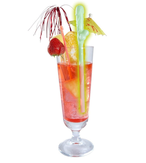 Rietjes Piemel Glow In The Dark 6st van Widmann koop je bij Partywinkel