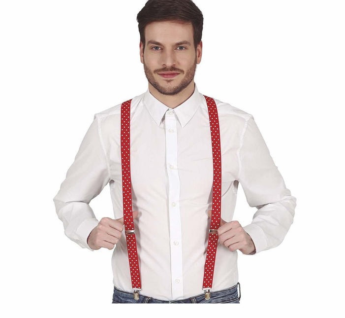 Rode Bretels Stippen van Fiestas Guirca koop je bij Partywinkel