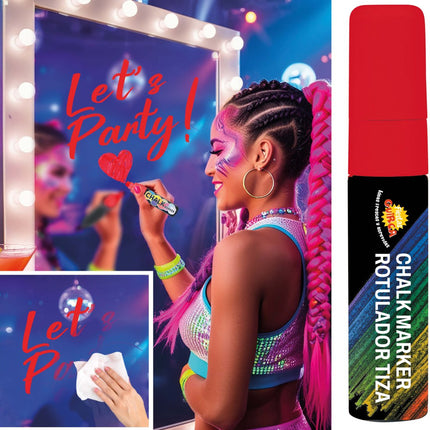 Rode Krijtstift van Fiestas Guirca koop je bij Partywinkel