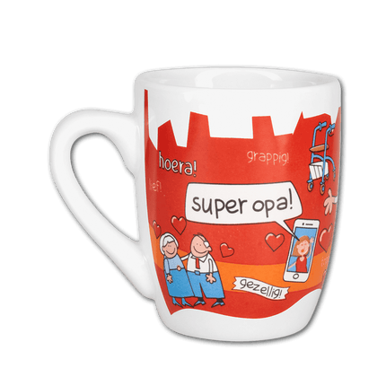 Rode Mok Opa van Paper Dreams koop je bij Partywinkel