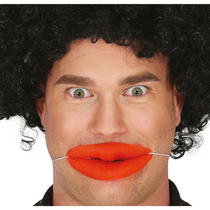 Rode Nep Lippen van Fiestas Guirca koop je bij Partywinkel
