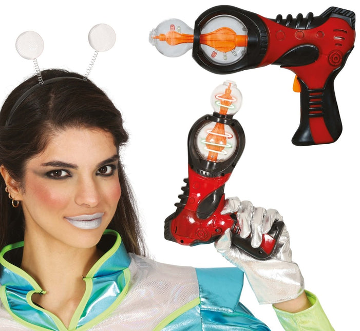 Rode Nep Pistool 18cm van Fiestas Guirca koop je bij Partywinkel