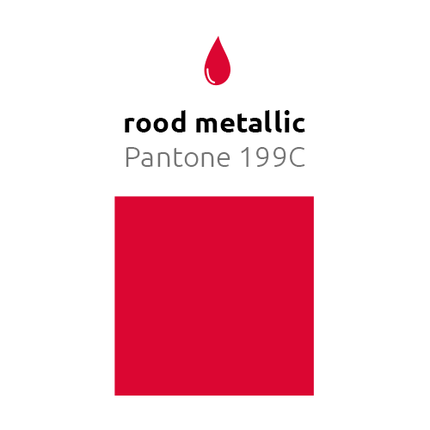 Rode Reuze Ballon Metallic 60cm van Balloonia koop je bij Partywinkel