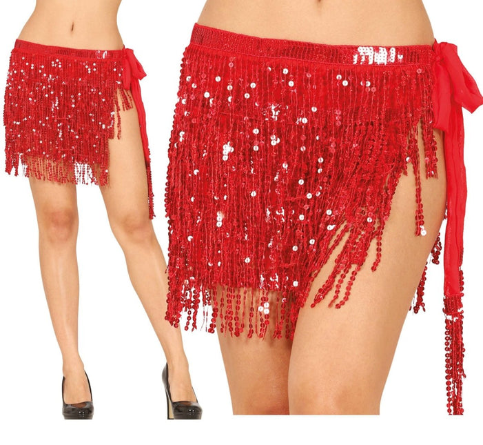 Rode Rok Pailletten van Fiestas Guirca koop je bij Partywinkel