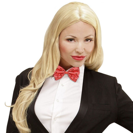 Rode Strik Pailletten van Widmann koop je bij Partywinkel