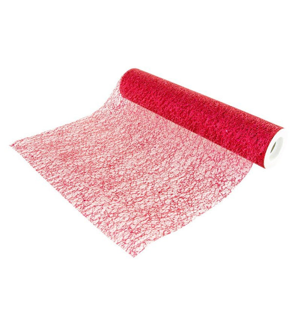 Rode Tafelloper Glitter 5m van CHAKS koop je bij Partywinkel