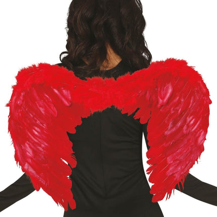 Rode Vleugels Veren 60x45cm van Fiestas Guirca koop je bij Partywinkel