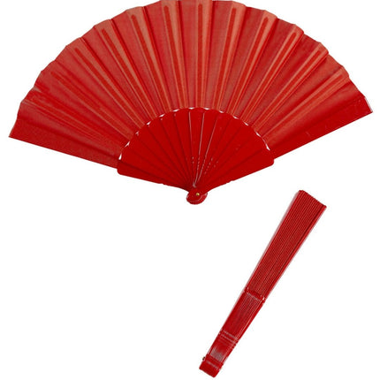 Rode Waaier Stof van Widmann koop je bij Partywinkel