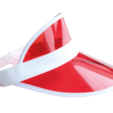 Rode Zonneklep van Wilbers & Wilbers koop je bij Partywinkel