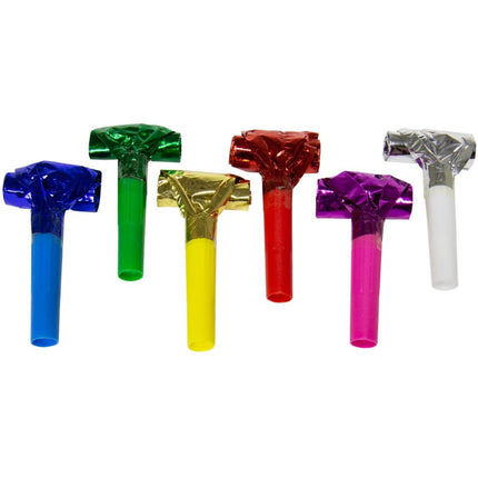 Roltongen Metallic 24cm 6st van Folat koop je bij Partywinkel