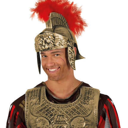 Romein Helm Rood Goud Heren van Fiestas Guirca koop je bij Partywinkel