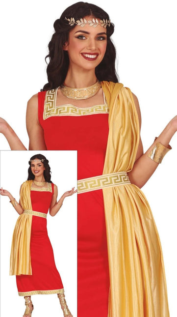 Romeins Kostuum Rood Dames van Fiestas Guirca koop je bij Partywinkel