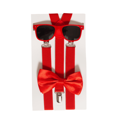 Rood Accessoireset 3 delig van Partychimp koop je bij Partywinkel