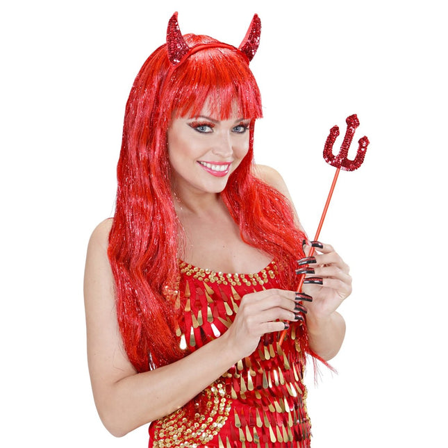 Rood Accessoireset Wimpers En Nagels van Widmann koop je bij Partywinkel